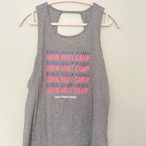 Burn Boot Camp Gray Tank Top